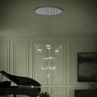 EGLO Stars Of Light LED pendant lamp Paratebueno chrome round 17-fl.