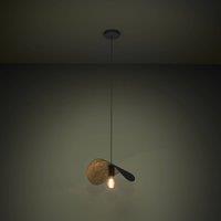 EGLO Stars Of Light Saceda pendant light, L 41 cm, black/gold
