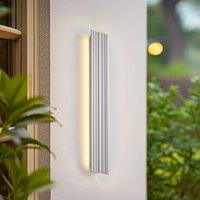 Lucande LED outdoor wall light Melira, length 60 cm, grey