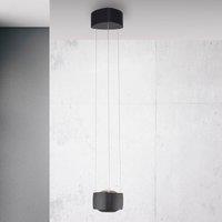 Paul Neuhaus LED pendant light Q-Stretto, black, 14.5 cm