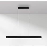 Paul Neuhaus LED pendant light Q-Stretto, black, 120 cm