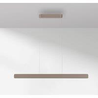 Paul Neuhaus LED pendant light Q-Stretto, bronze, 120 cm