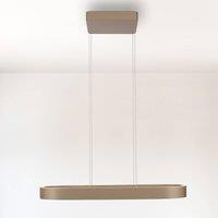 Paul Neuhaus LED pendant light Q-Stretto, bronze, 86.8 cm