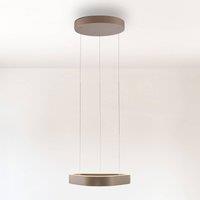 Paul Neuhaus LED pendant light Q-Stretto, bronze, 40.8 cm