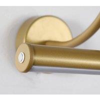 Searchlight Vigo LED rechargeable wall lamp, gold-coloured, width 30 cm, metal