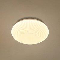 Searchlight Malta LED ceiling light, 29 cm, white, acrylic, CCT
