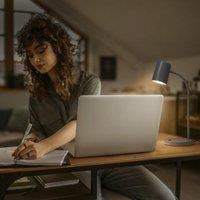 OSRAM Office Line Desk Trapezium table lamp, grey, GU10