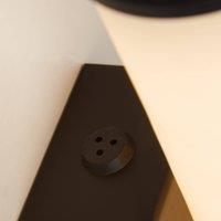 Searchlight LED bathroom wall lamp Wales black/marbled 35 cm steel/resin