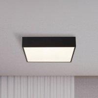Searchlight Zeus LED bathroom ceiling lamp, black, length 30 cm, metal
