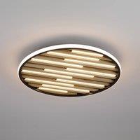 Searchlight Equalise LED ceiling lamp, 49 cm, black/light brown, metal