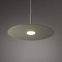 Nowodvorski Lighting Simone pendant light, steel, sage green, 40 cm, GX53