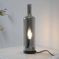 JUST LIGHT. GmbH JUST LIGHT. Bottle table lamp, smoky grey, glass, E14