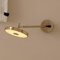 UMAGE LED wall lamp Asteria LONG HW, polished brass, 45 cm