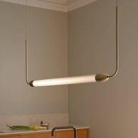 UMAGE LEMON SQUEEZE LINEAR pendant light, brass 138 cm GU10