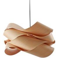 LZF LAMPS LZF hanging light, beech/nickel-coloured, 46 cm, wood