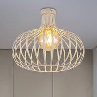 Globo Mateo ceiling light, cream/sand-coloured, metal, 40 cm