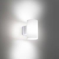 AILATI Bianca LED outdoor wall light, white, plastic