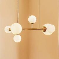 ALDEX Dione hanging light, six-bulb, gold