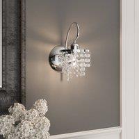 Alfa Dace wall light with glass shade