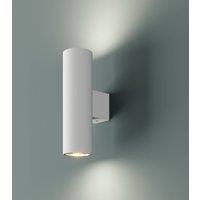 Argon Marion wall lamp, 2-bulb, white