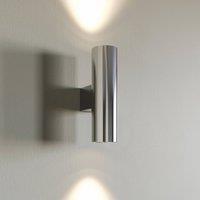 Euluna Marion wall lamp, 2-bulb, chrome