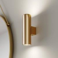 Euluna Marion wall lamp, brass Height 18 cm Steel up/down
