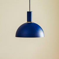 Argon Selma hanging light, 1-bulb, blue 28 cm