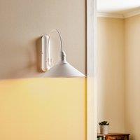 Argon Elmo wall light, white lacquered