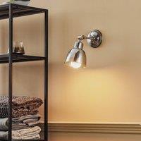 Euluna Emoti wall light, 1-bulb, chrome