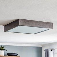 Argon Troms ceiling light, 50x50 cm, concrete grey