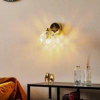 Argon Odel wall light with decorative glass shade