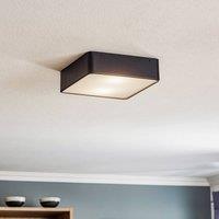 Argon Oro ceiling lamp made of steel and glass, black, 25cm