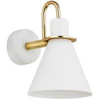 Argon Bona wall light, white-brass