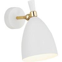 Argon Cyntia wall light, swivelling, white-brass
