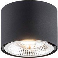 Euluna downlight Chloe, black, 11.5 cm rigid steel