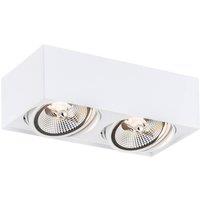 Argon Ronda ceiling spotlight, 2-bulb, white