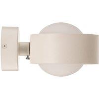 Argon Mado wall light in steel, white, 1-bulb