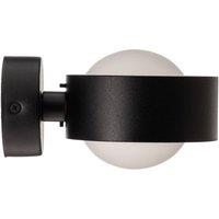 Argon Mado wall light in steel, black, 1-bulb
