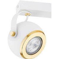 Argon Kos Plus downlight, 2-bulb, brass/white