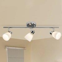 Brilliant Three-bulb ceiling lamp Kensington with IP44
