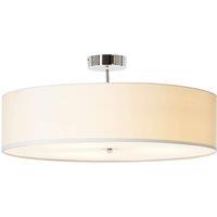 Brilliant Andria textile ceiling lamp, 60 cm, white