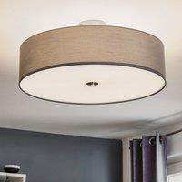 Brilliant Andria textile ceiling lamp, 60 cm, light grey