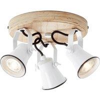Brilliant Seed ceiling spotlight lampshades 3-bulb white
