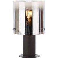 Brilliant Beth table lamp with smoked glass shade