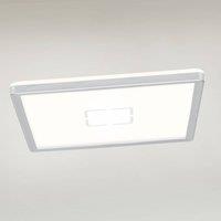 Briloner LED ceiling lamp Free, 29 x 29 cm, silver