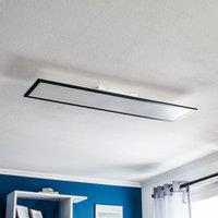Briloner Piatto LED panel CCT remote control, 100x25, black