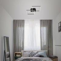 Briloner Frame LED ceiling lamp 2-bulb Switch dim black