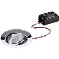BRUMBERG LED recessed spotlight 38 round chrome 2,700K