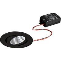 BRUMBERG LED downlight 38 round black 3,000 K