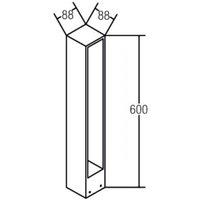 BRUMBERG Trian LED path light, graphite